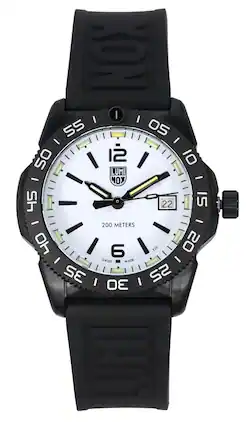 Luminox - Pacific Diver Ripple Rubber Strap Dial Quartz XS.3127M 200M Men's Watch - White