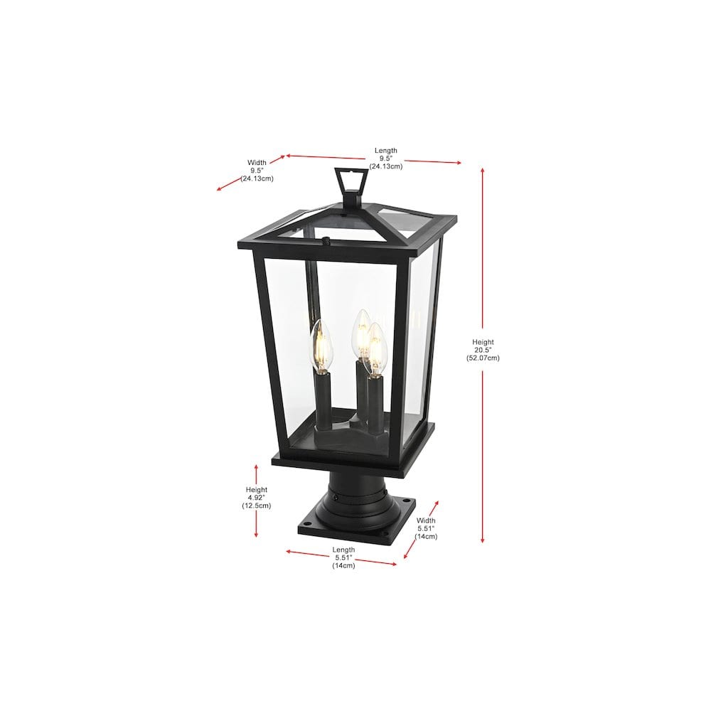 Elegant Lighting - Cayman 7 inch Outdoor Pendant - Black price history on PriceWatchPro