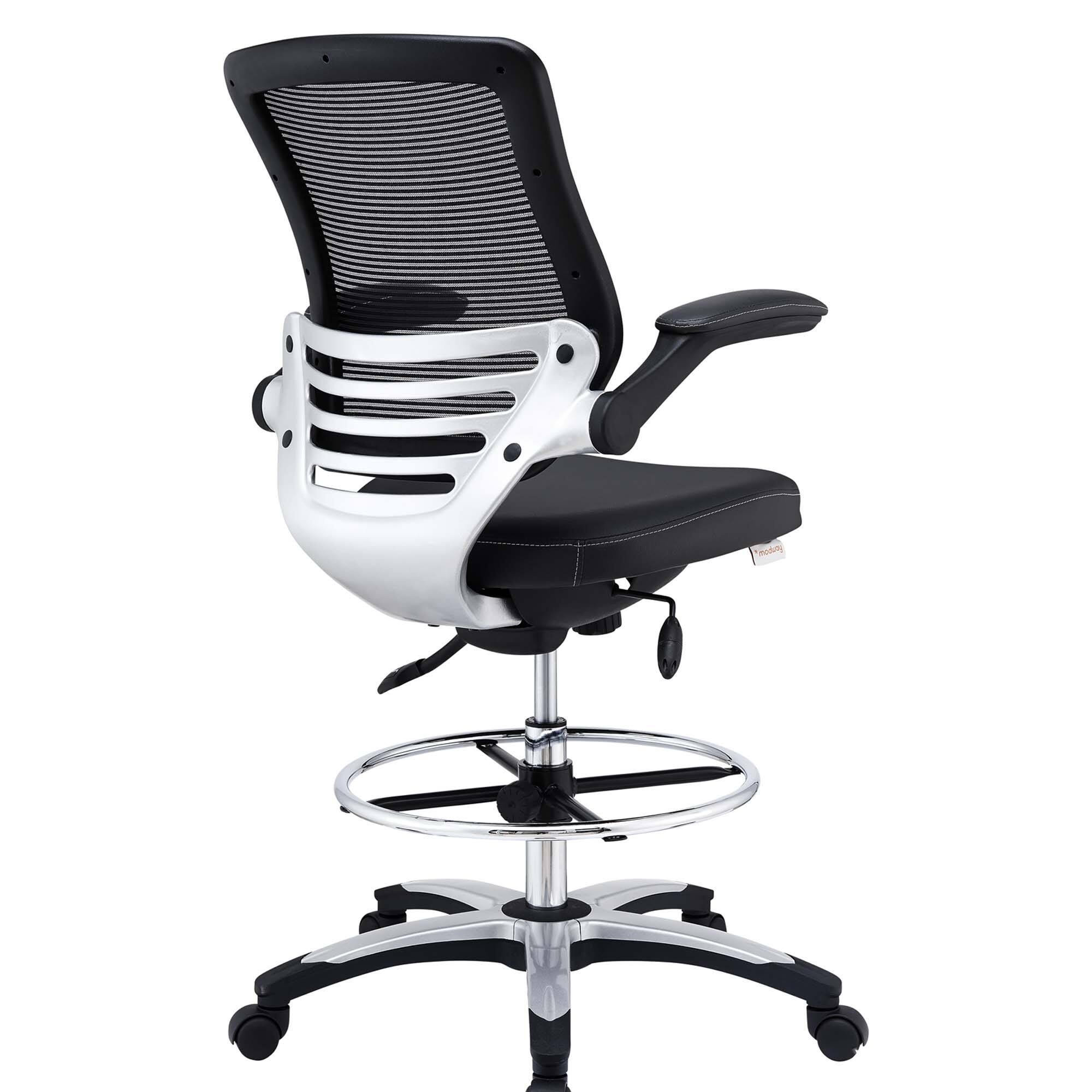 Alt View 1. Modway - Edge Drafting Chair by Modway - Black.