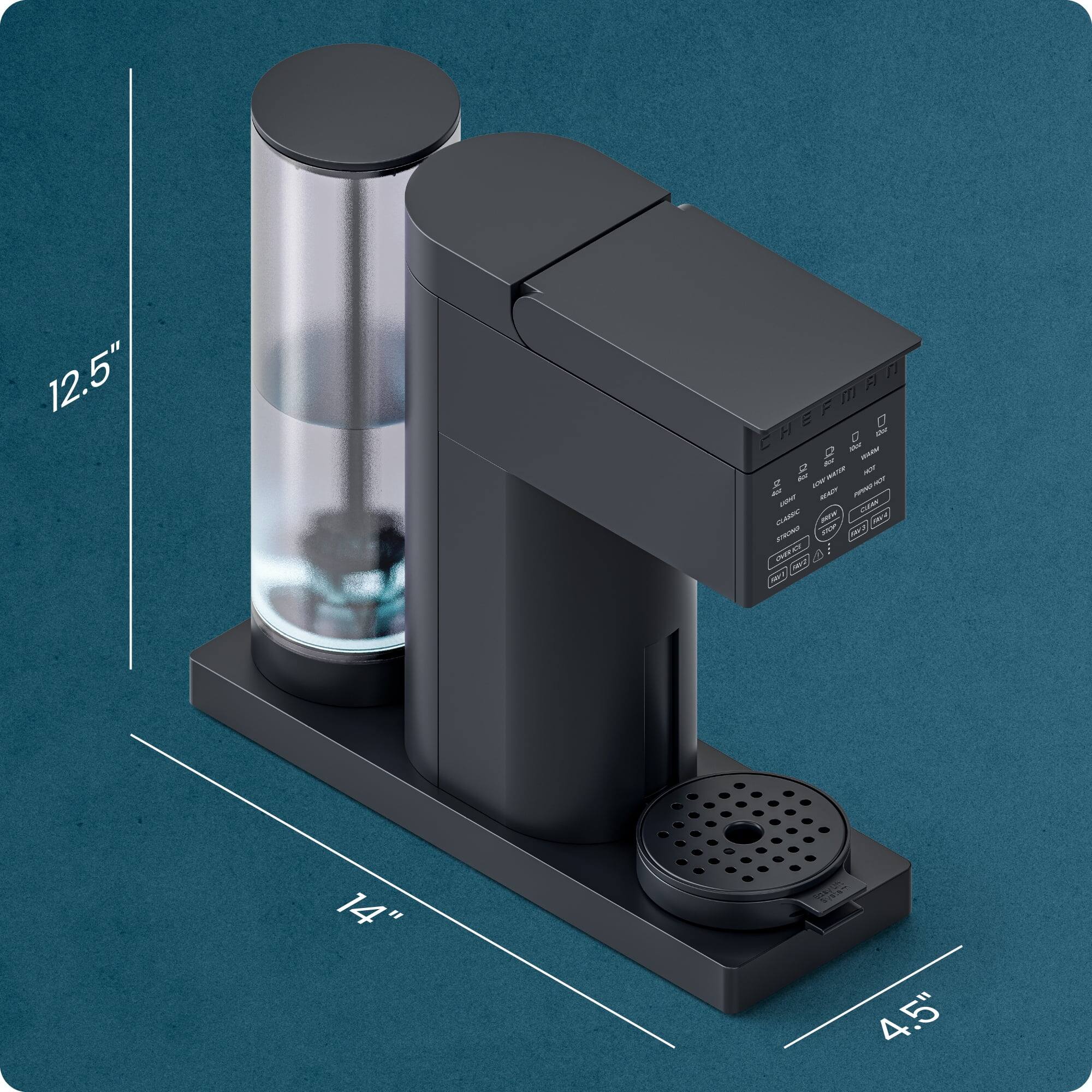 食器 COFFEEMAN Chefman Caffeinator Drip 14-Cup Programmable Coffee Maker