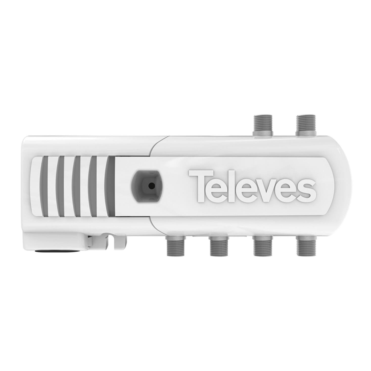 Left. Televes - Televes 552380 Lte-filtering Distribution Indoor Amplifier With 5 Outputs - White.