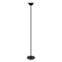 Jonathan Y - Elias 59" Torchiere Metal Adjustable Rechargeable Integrated Portable Sensor Dimmable Indoor/Outdoor Floor Lamp - Black