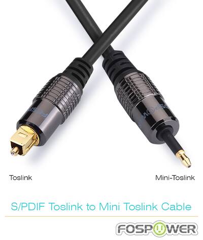EMK Optische kabel Toslink naar Mini Toslink-kabel 3.5(Not AUX) Digitale optische audiokabel S/PDIF-kabels voor Chromecast Audio, Soundbar, Smart-TV, luidspreker (3 m EMK Optische kabel Toslink naar Mini Toslink-kabel 3.5(Not AUX) Digitale optische audiokabel S/PDIF-kabels voor Chromecast Audio, Soundbar, Smart-TV, luidspreker (3 m