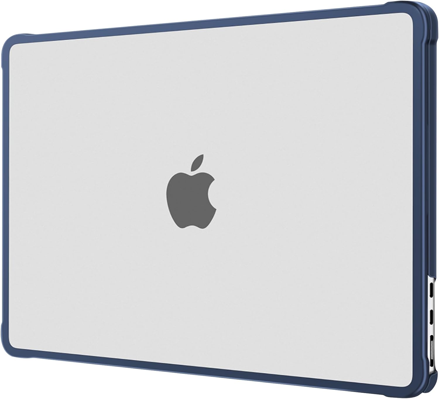 Front. mosiso - For MacBook Air 13 inch Case M5 2026 M4 M3 M2 2025-2022 A3449 A3240 A3113 A2681, Reinforced Crack-Resistant Hard Shell - Midnight Clear.