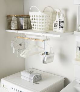 Yamazaki Home - Undershelf Hanger - Steel + Wood - White