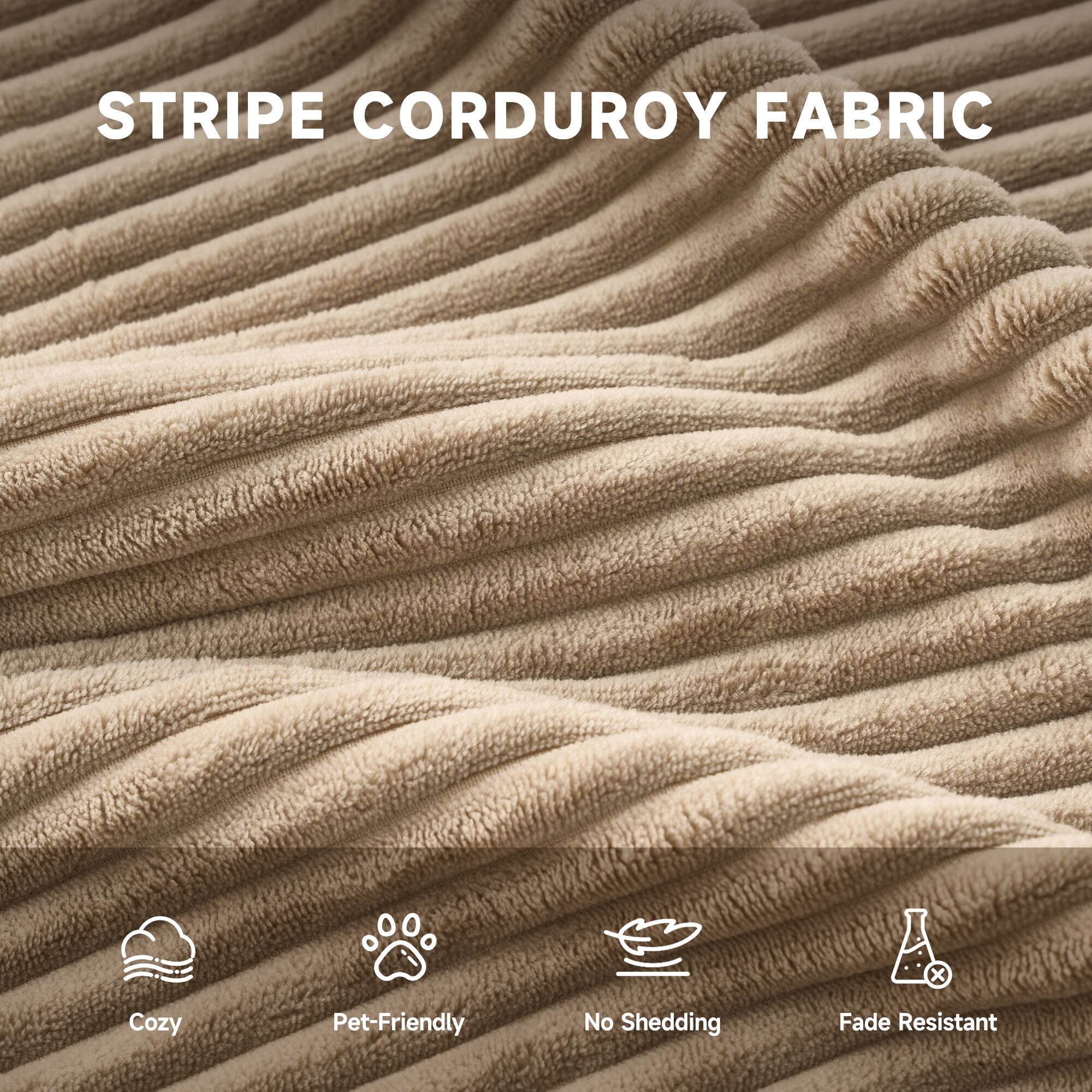 STRIPED CORDUROY FABRIC

- Cozy
- Pet-Friendly
- No Shedding
- Fade Resistant