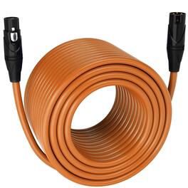 Lyxpro - 300 ft Balanced XLR Cable, Male to Female, 3 Pin Microphone Cable - Orange