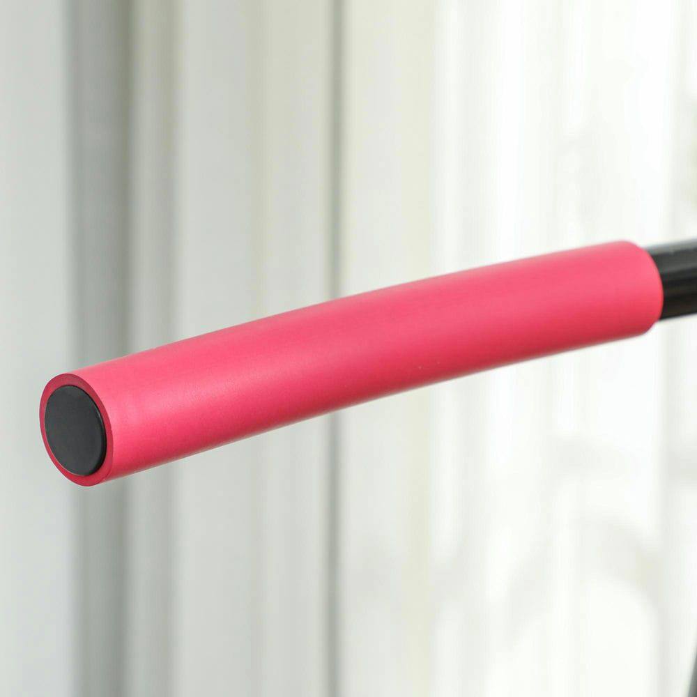 Angle. Resenkos - 45" Quiet Bungee Rebounder with LED Lights for Adult Fitness - Pink - Blue.