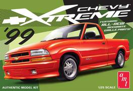 PopMarket - AMT 1999 Chevy S-10 Xtreme Pickup 1/25 Scale Model Kit - COLLECTIBLES - Multicolor