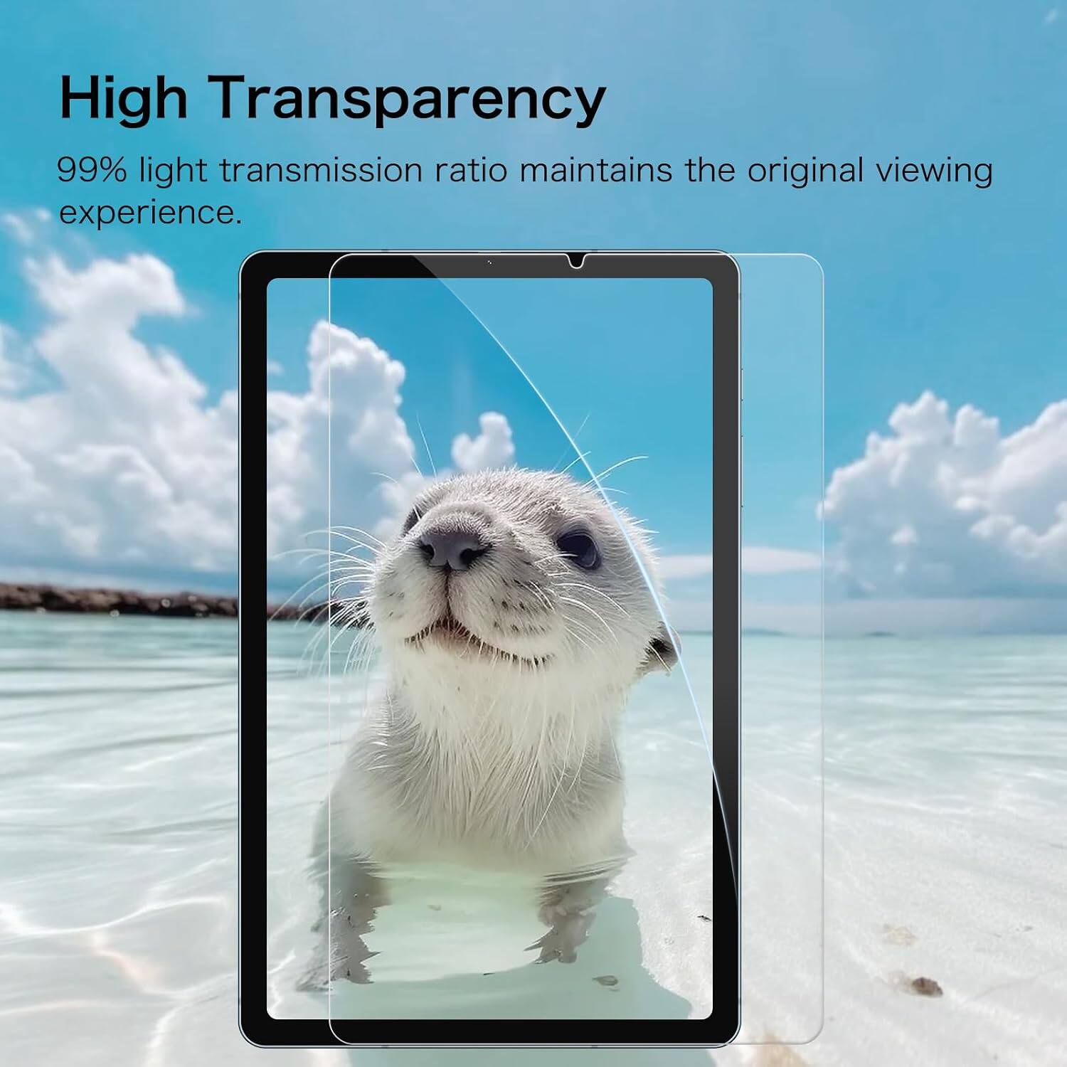 High Transparency  
99% light transmission ratio maintains the original viewing experience.