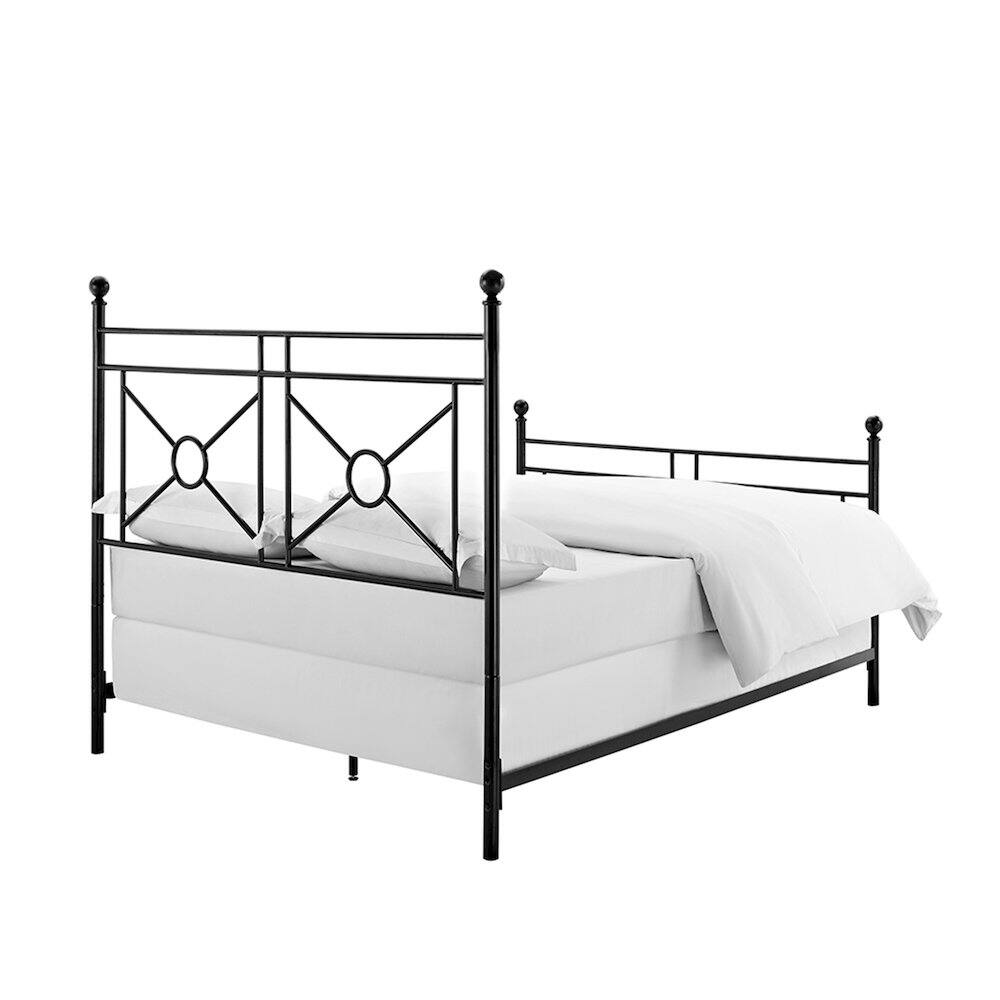 Front. Crosley Furniture - Montgomery Queen Bed - Headboard - Black.