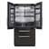 Angle. Miele - 36 in. Wide KFMC 3858 French Door 42" 23.1 Cubic Feet Bottom Mount MasterCool Fridge-Freezer - Panel Ready.
