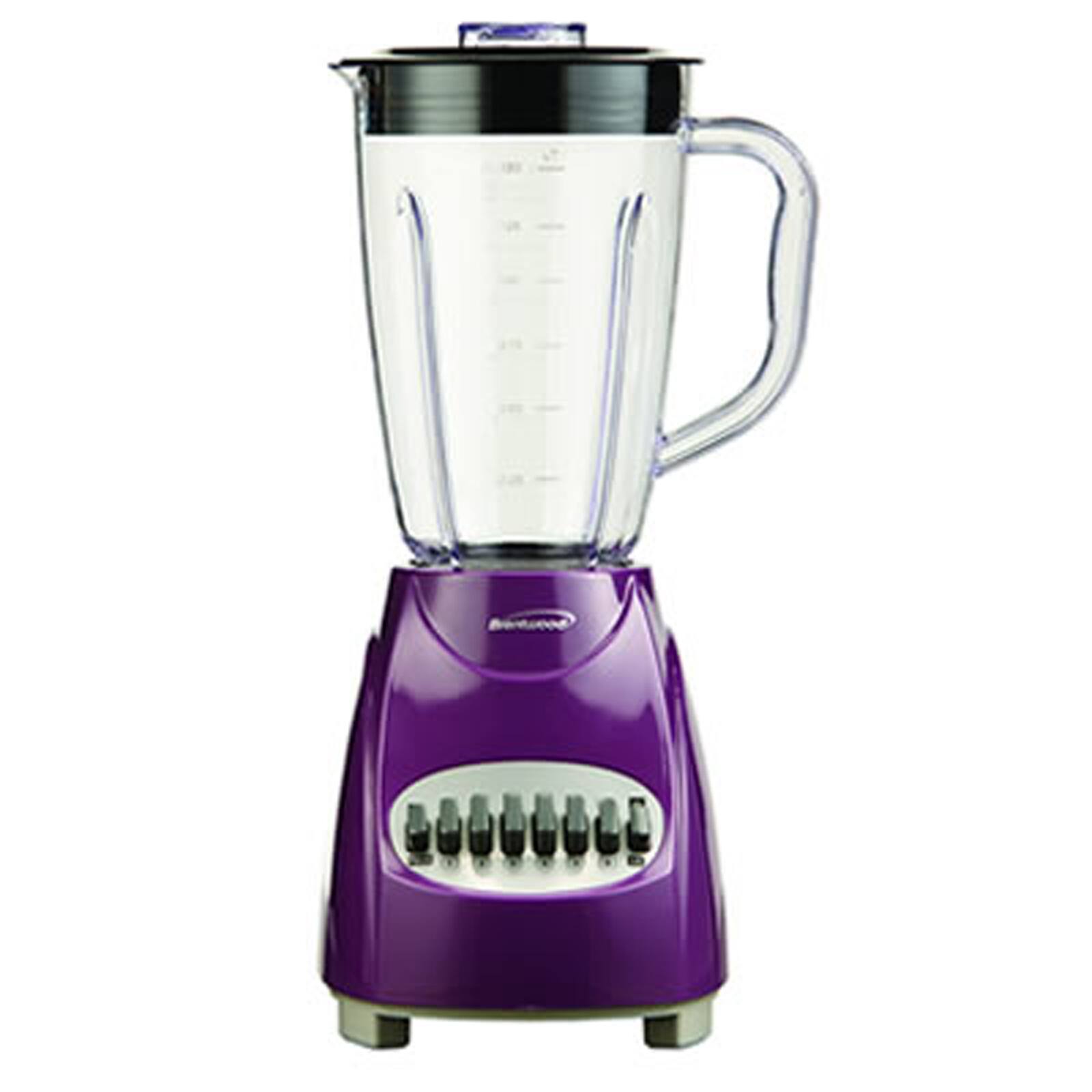 Front. Brentwood - Brentwood 12-Speed Blender with Plastic Jar in Purple - Purple.