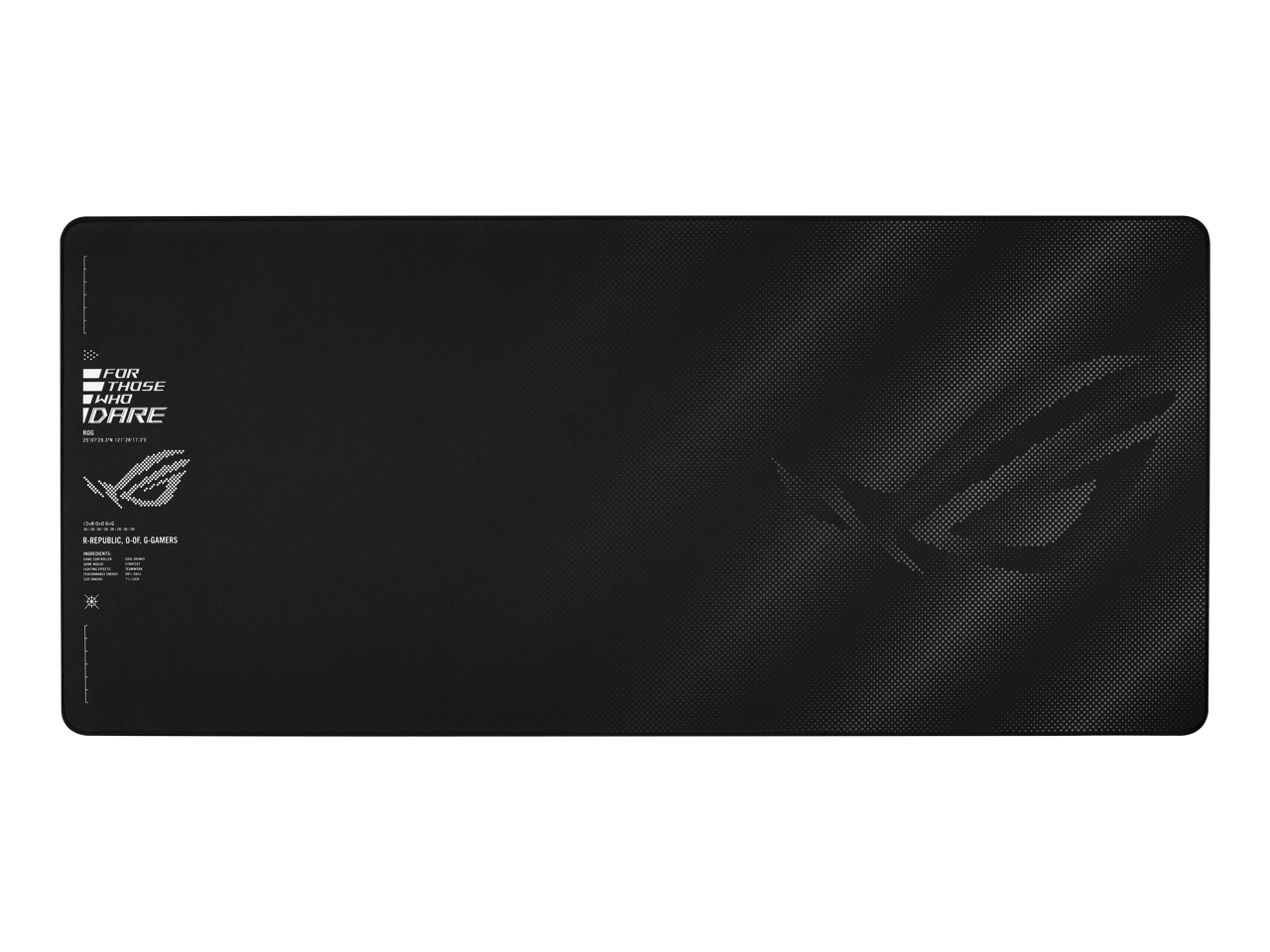 ASUS - ROG Sheath II XXL - 35.4"x15.7", Cooling Fabric, Smoother Surface, Durable Edges, Non-Slip Base - Black