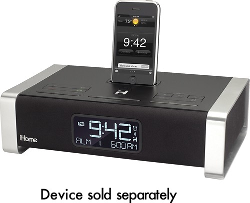 iHome iP21 Spacesaver App-Friendly Alarm Clock for iPhone