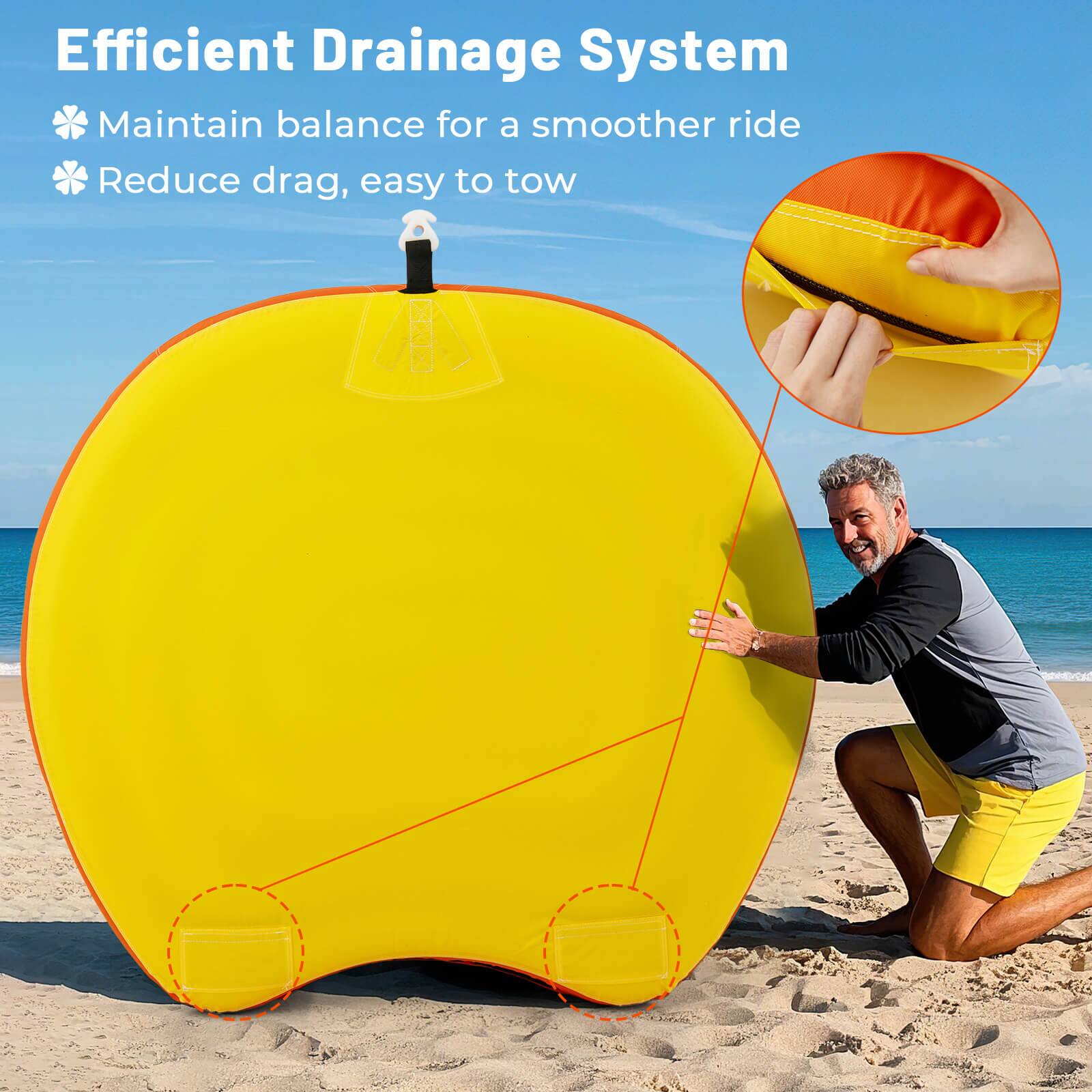 Efficient Drainage System

Maintain balance for a smoother ride

Reduce drag, easy to tow