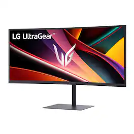 LG - 34-Inch UltraGear WQHD 240Hz 1ms FreeSync Premium Curved Gaming Monitor