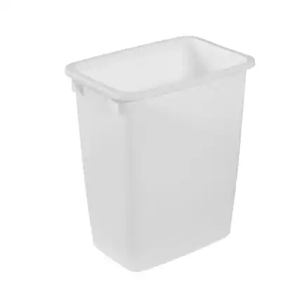 Front. RubberMaid - Rubbermaid 21 Qt Traditional Wastebasket Indoor Home Trash Can Container, White - White.