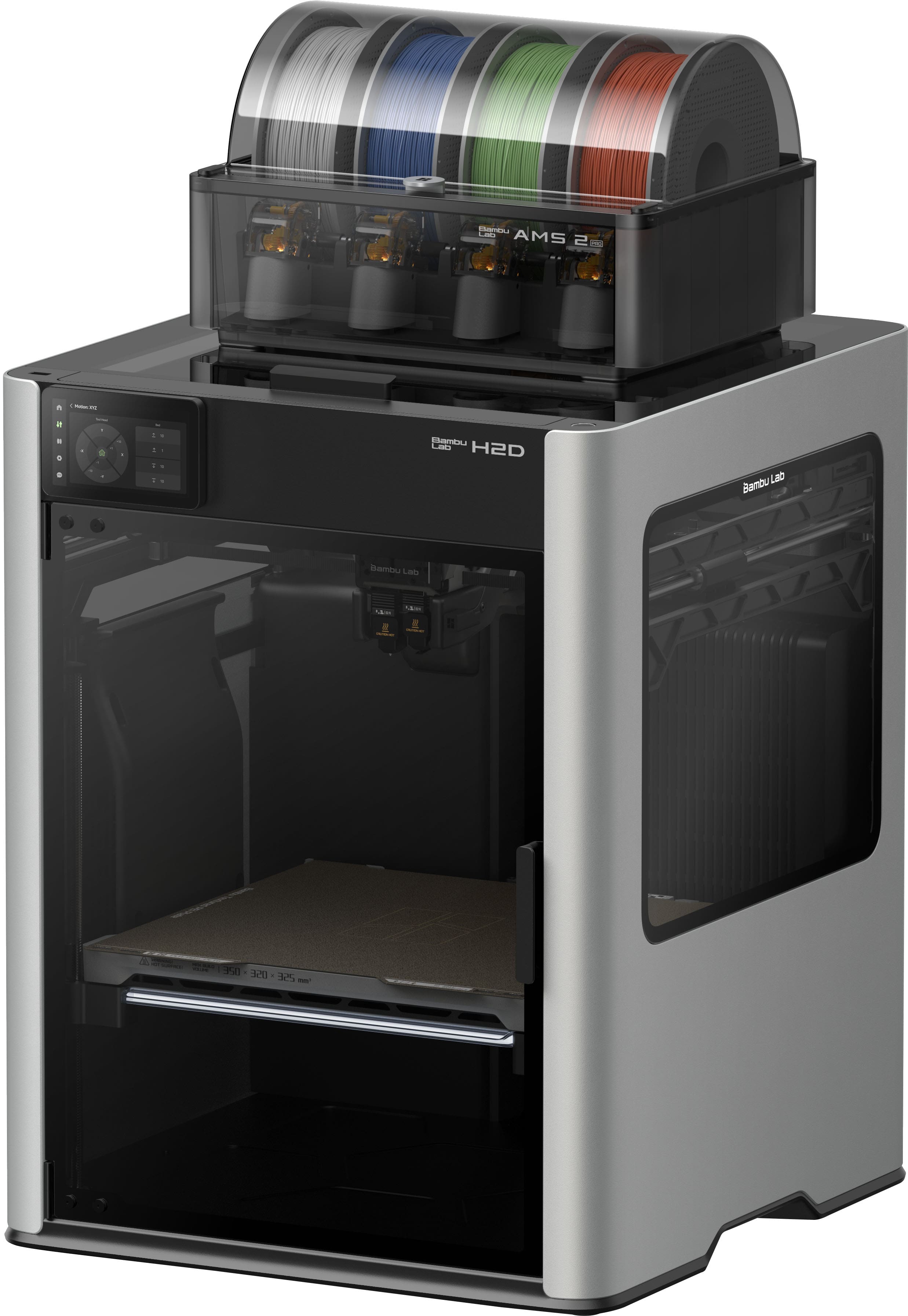 Bambu Lab - H2D AMS Combo 3D Printer - Silver - Angle_Zoom
