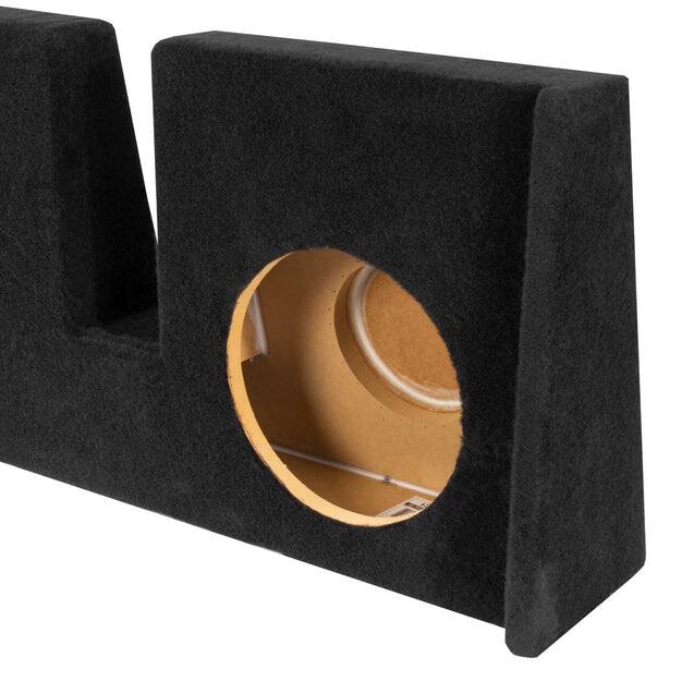 Back. NVX - 2009-2018 Ford F-150 Extended Cab - Custom-Fit Empty Dual 12" Sealed Subwoofer Enclosure - Black.