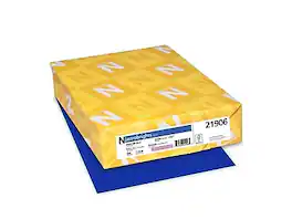 Astrobrights - Colored Paper, 24 lbs., 8.5" x 11", 500 Sheets/Ream - Blast-Off Blue