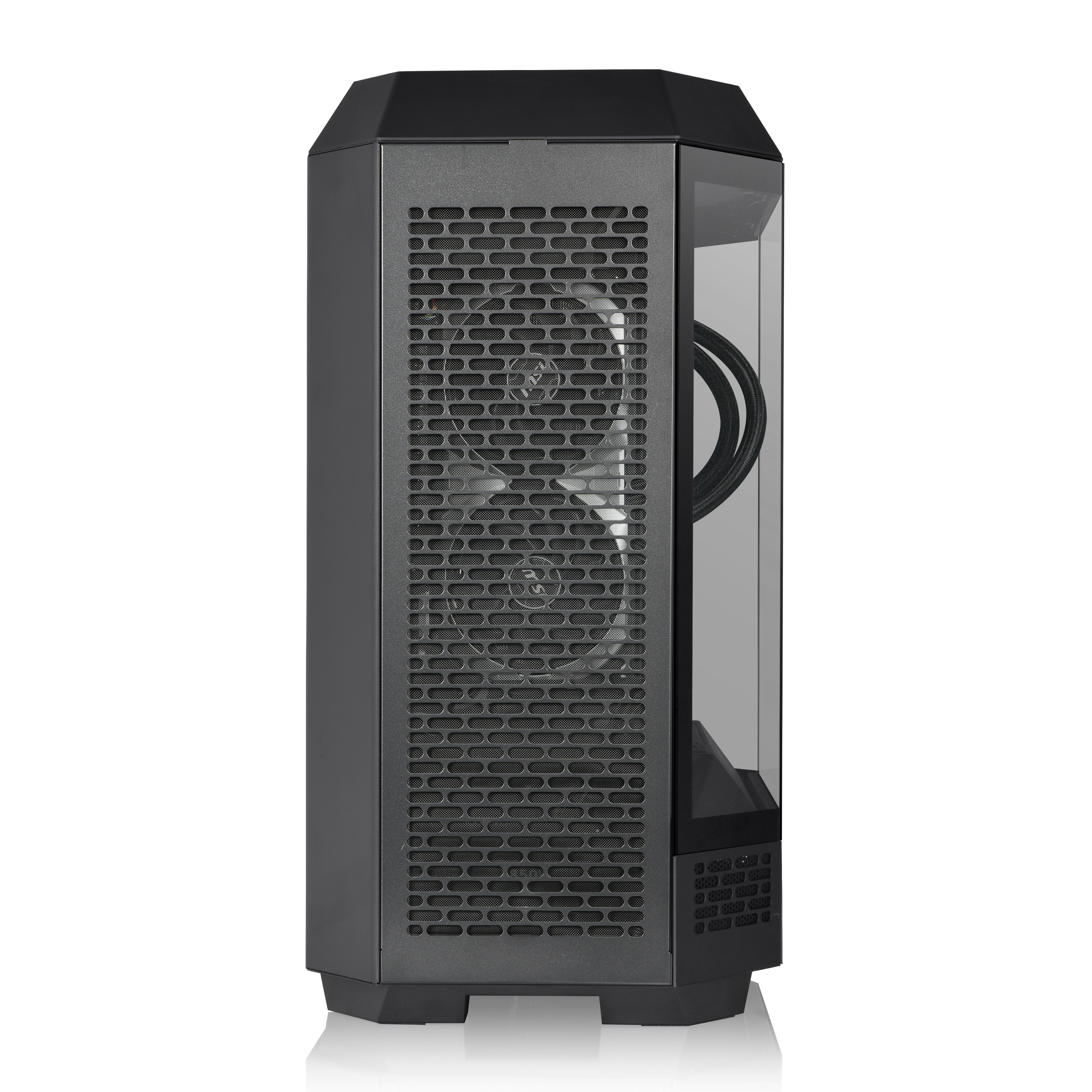 Alt View 5. Thermaltake - LCGS Reactor u2670T Gaming Desktop Intel Core Ultra 7 265KF, 32GB Memory, NVIDIA GeForce RTX 5070 Ti, 2TB SSD NVMe M.2 - Black.