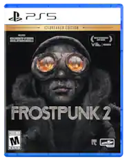 PS5, ICEBREAKER EDITION, INCLUDES NEW LONDON POP-UP DIORAMA, DIGITAL ARTBOOK & NOVELLA, BEST STRATEGY/ SIM GAME, THE GAME WINNER AWARDS, FROSTPUNK 2, MATURE 17+, M ESRB, SKYBOUND, SKYD GAMES