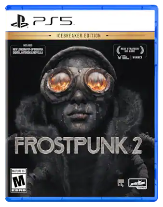 PS5, ICEBREAKER EDITION, INCLUDES NEW LONDON POP-UP DIORAMA, DIGITAL ARTBOOK & NOVELLA, BEST STRATEGY/ SIM GAME, THE GAME WINNER AWARDS, FROSTPUNK 2, MATURE 17+, M ESRB, SKYBOUND, SKYD GAMES - M (Mature 17+)