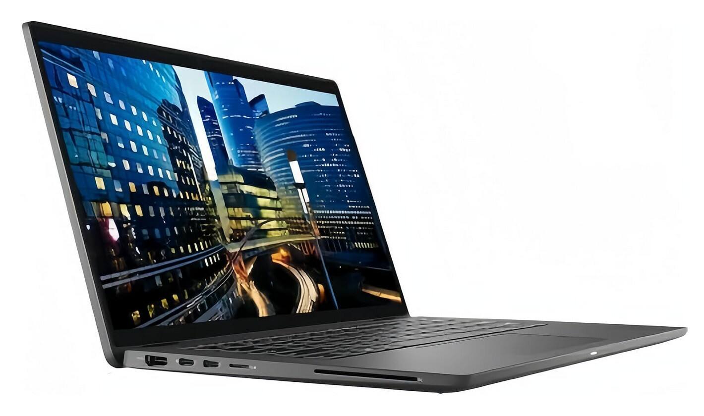 Angle. Dell - Latitude 7410 Business Laptop PC, Intel Core i7-10th, 16GB RAM + 512GB NVMe, Webcam, Backlit KB, Wi Fi- BT, Windows 11. - Black.