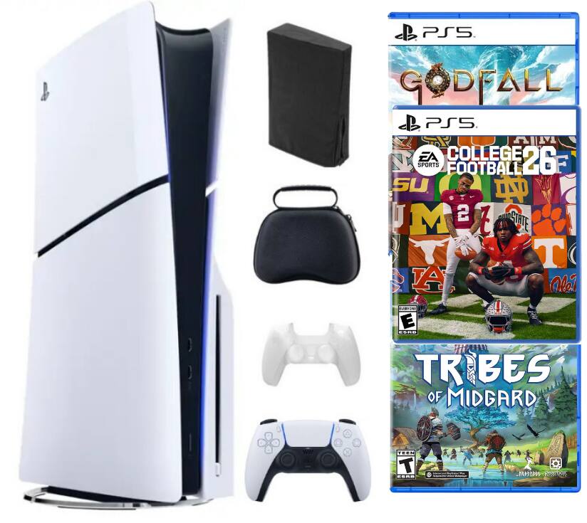 PS5 G DEALL PS5 AI EA COLLEGE 26 SPORTS FOOTBALL SU J M 2 Z BOSUE T TA Olei VERIN E ESRE IUNN TR BES OF MIDGARD TEEN T CORO Rearbop