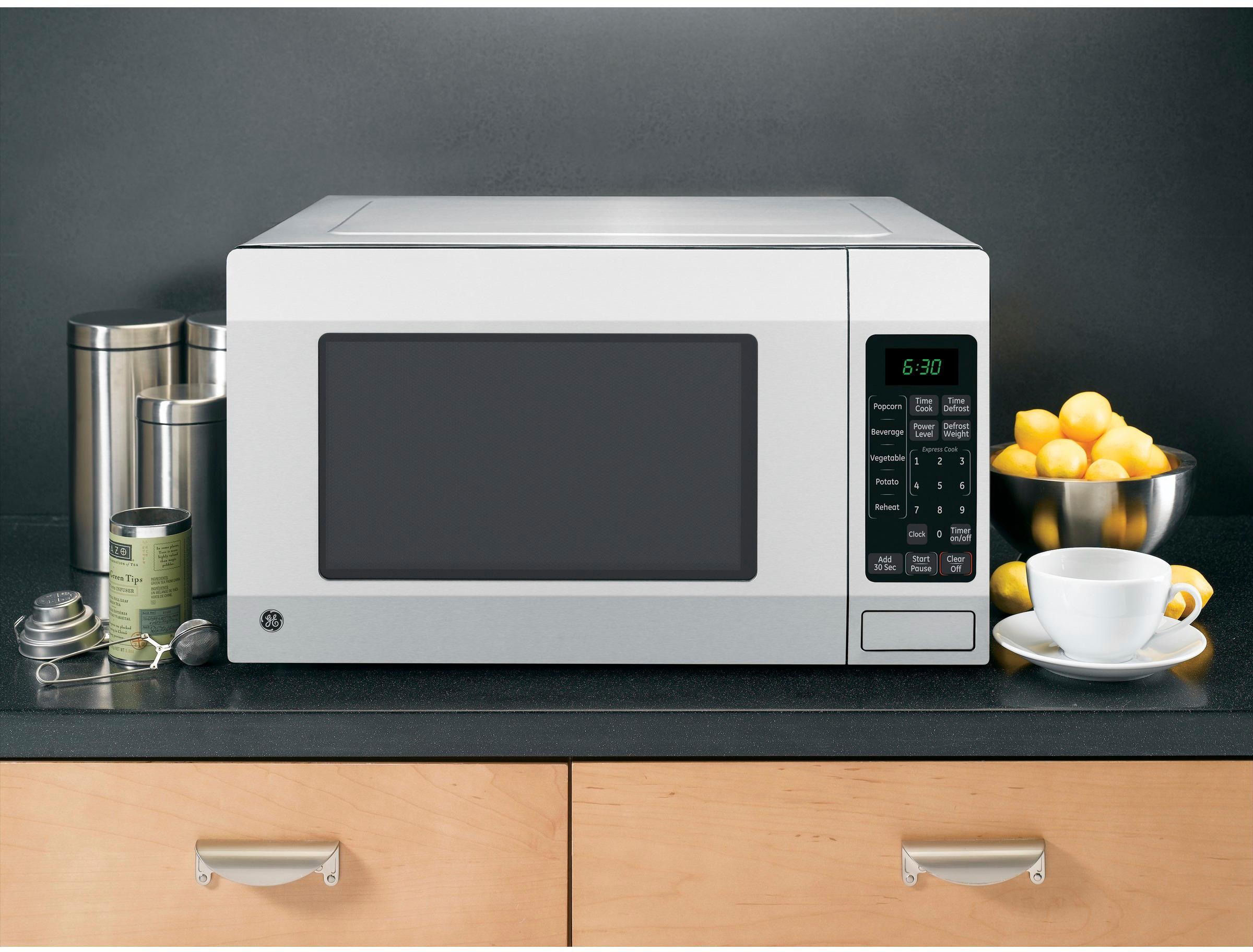 GE 1.6 Cu. Ft. Microwave with Sensor Cooking Stainless Steel JES1657SMSS -  Best Buy