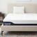 Front. Lucid Comfort Collection - 10-inch Memory Foam Hybrid Mattress - Full - White.