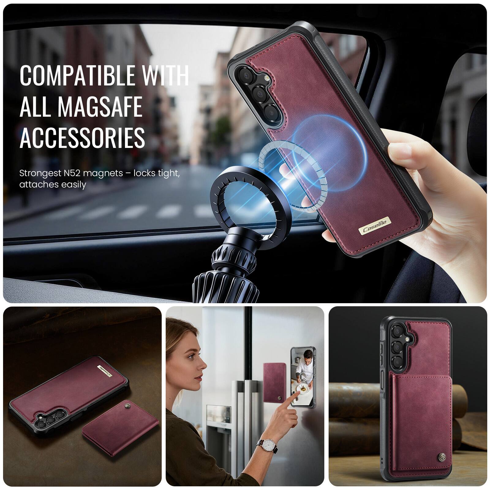 COMPATIBLE WITH ALL MAGSAFE ACCESSORIES

Strongest N52 magnets - locks tight, attaches easily