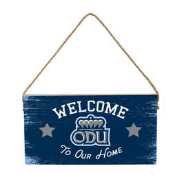 Evergreen Enterprises - Old Dominion Monarchs 6" x 11" Welcome Home Wood Wall Sign with Rope Hanger - Multicolor