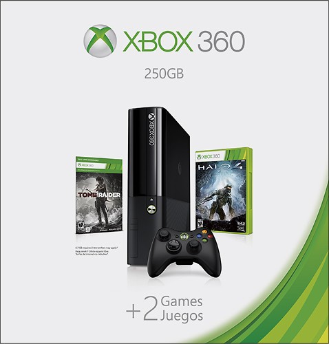  Microsoft - Xbox 360 - 250GB Holiday Bundle with 2 Games
