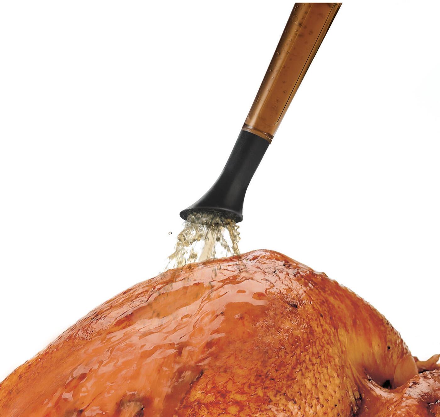 Alt View 2. Cuisipro - 3-in-1 Poultry Baster and Brush - Black.