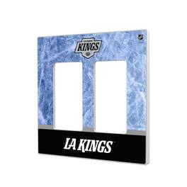 Keyscaper - Los Angeles Kings Wordmark Double Rocker Lightswitch Plate - Multicolor