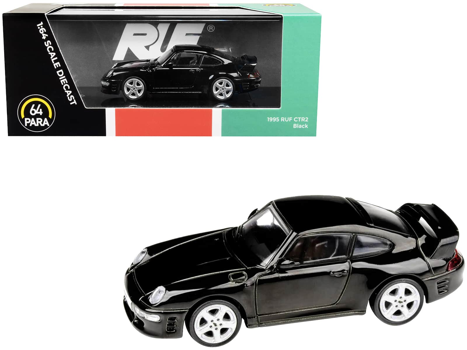 1995 RUF CTR2 Black 1/64 Diecast Model Car by Paragon price history on PriceWatchPro