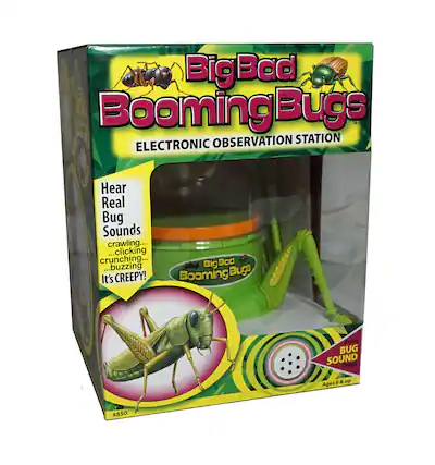 Big Bad Booming Bugs
ELECTRONIC OBSERVATION STATION
Hear Real Bug Sounds
crawling... clicking... crunching... buzzing
It's CREEPY!
BUG SOUND Demo
Ages 6 & up
#850