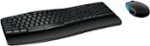 Microsoft - L3V-00001 Ergonomic Full-size Wireless Sculpt Comfort Desktop USB Keyboard and Mouse - Black
