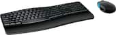 Microsoft - Ergonomic Full-size Wireless Sculpt Comfort Desktop USB Keyboard and Mouse Bundle - Black