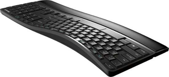 Microsoft - Ergonomic Full-size Wireless Sculpt Comfort Desktop USB  Keyboard and Mouse Bundle - Black