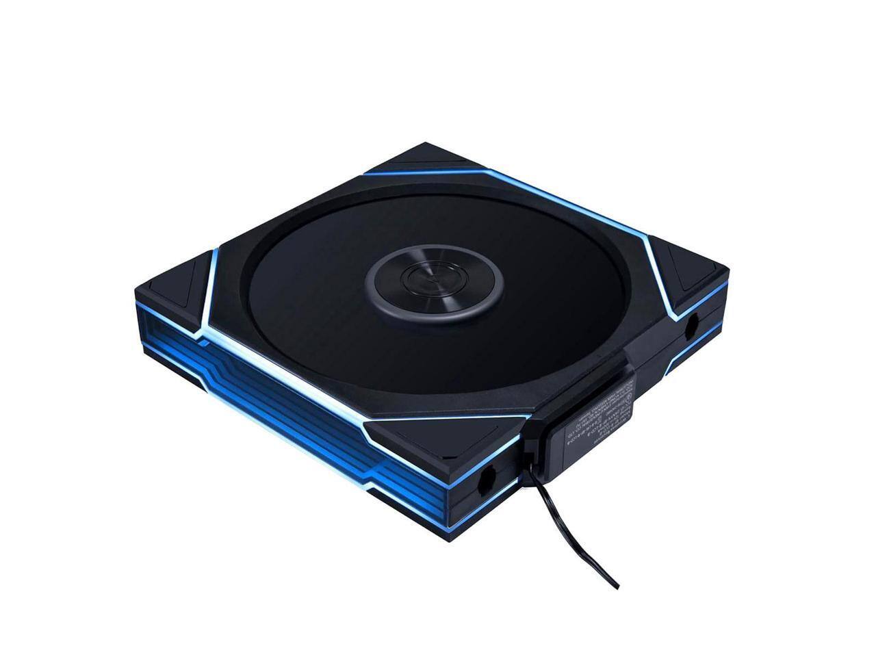 Alt View 8. Lian Li - Lian Li UNI Fan TL - 140mm Wireless ARGB Fan - Dual-Zone Lighting - FDB - 2.4 GHz Control - Black (14TL1W1B) - Black.