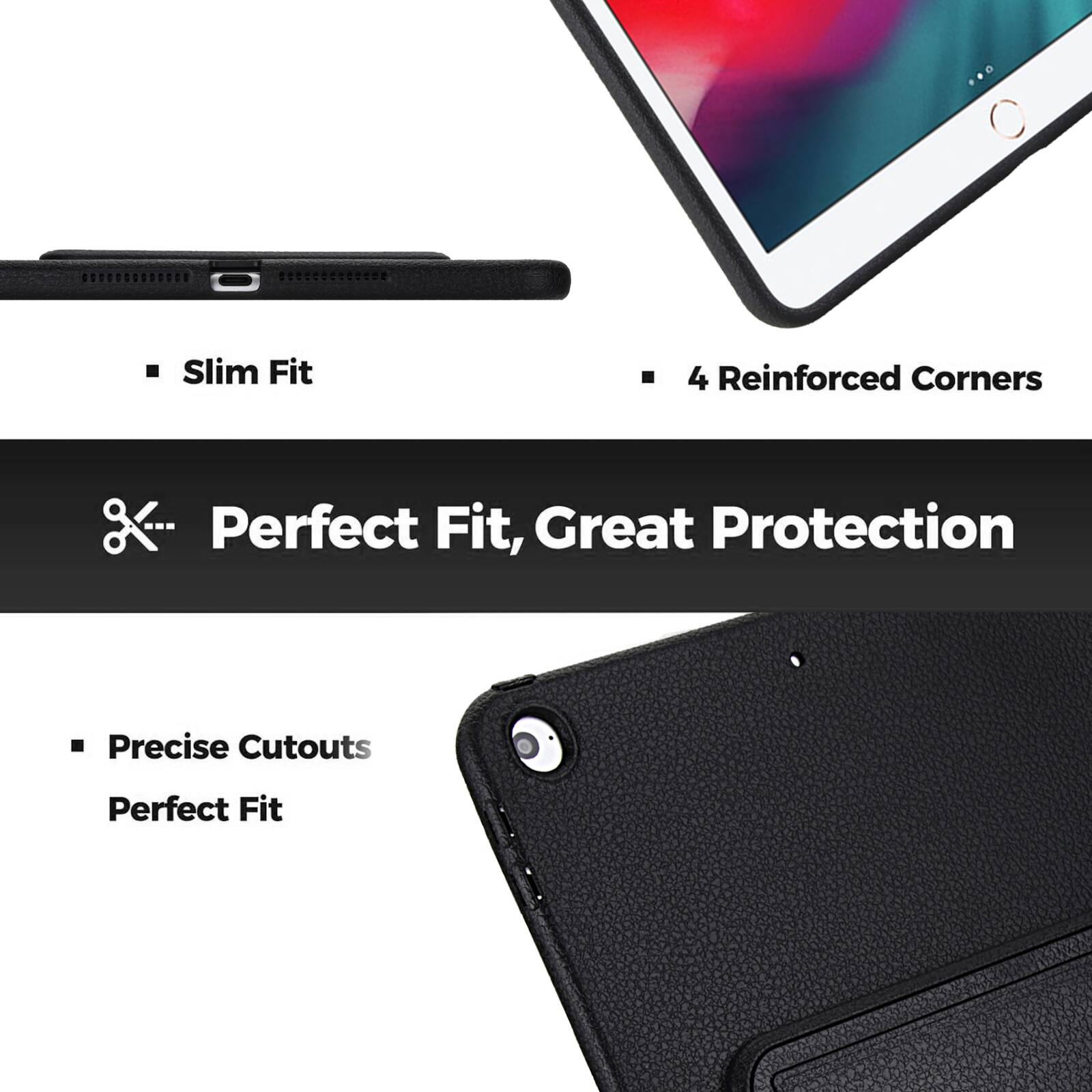 Slim Fit  
4 Reinforced Corners  
Perfect Fit, Great Protection  
Precise Cutouts  
Perfect Fit