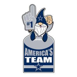 Evergreen Enterprises - Dallas Cowboys 30" Metal Gnome 3-in-1 Outdoor Yard Sign - Multicolor