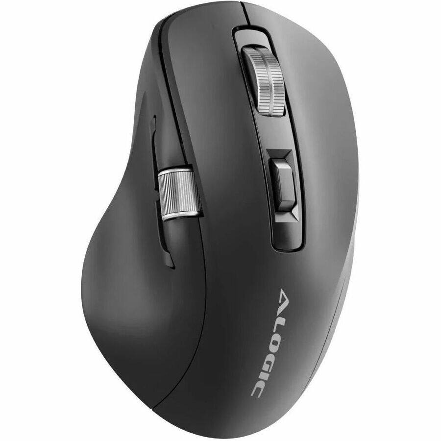 Alt View 1. Alogic - Alogic Bluetooth USB-C Rechargeable 7 Keys Programmable Mouse - Cable/Wireless - Bluetooth/Radio Frequency - 2.40 GHz - Black.