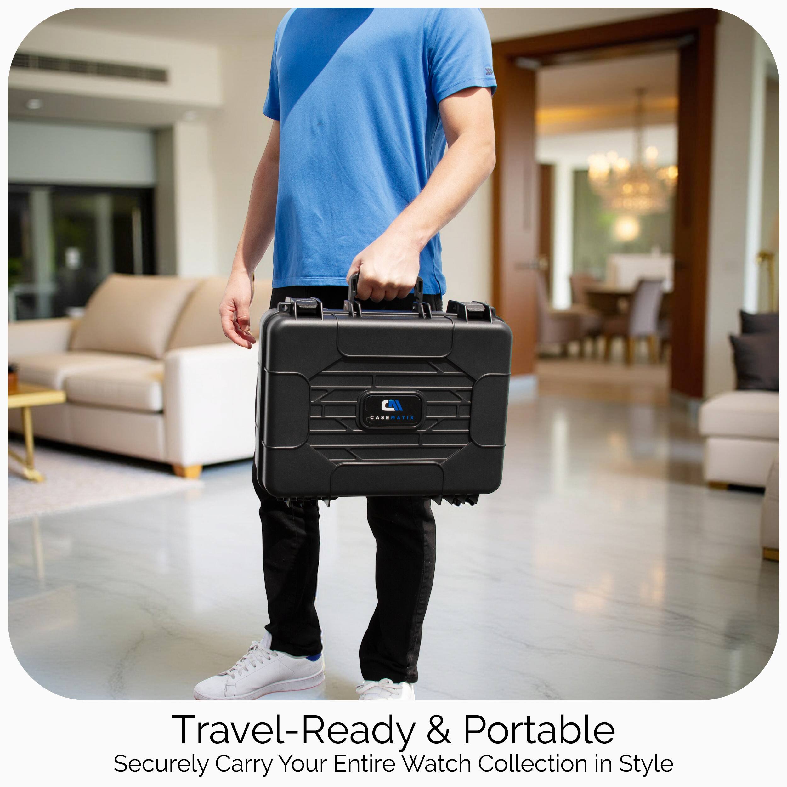 Travel-Ready & Portable  
Securely Carry Your Entire Watch Collection in Style