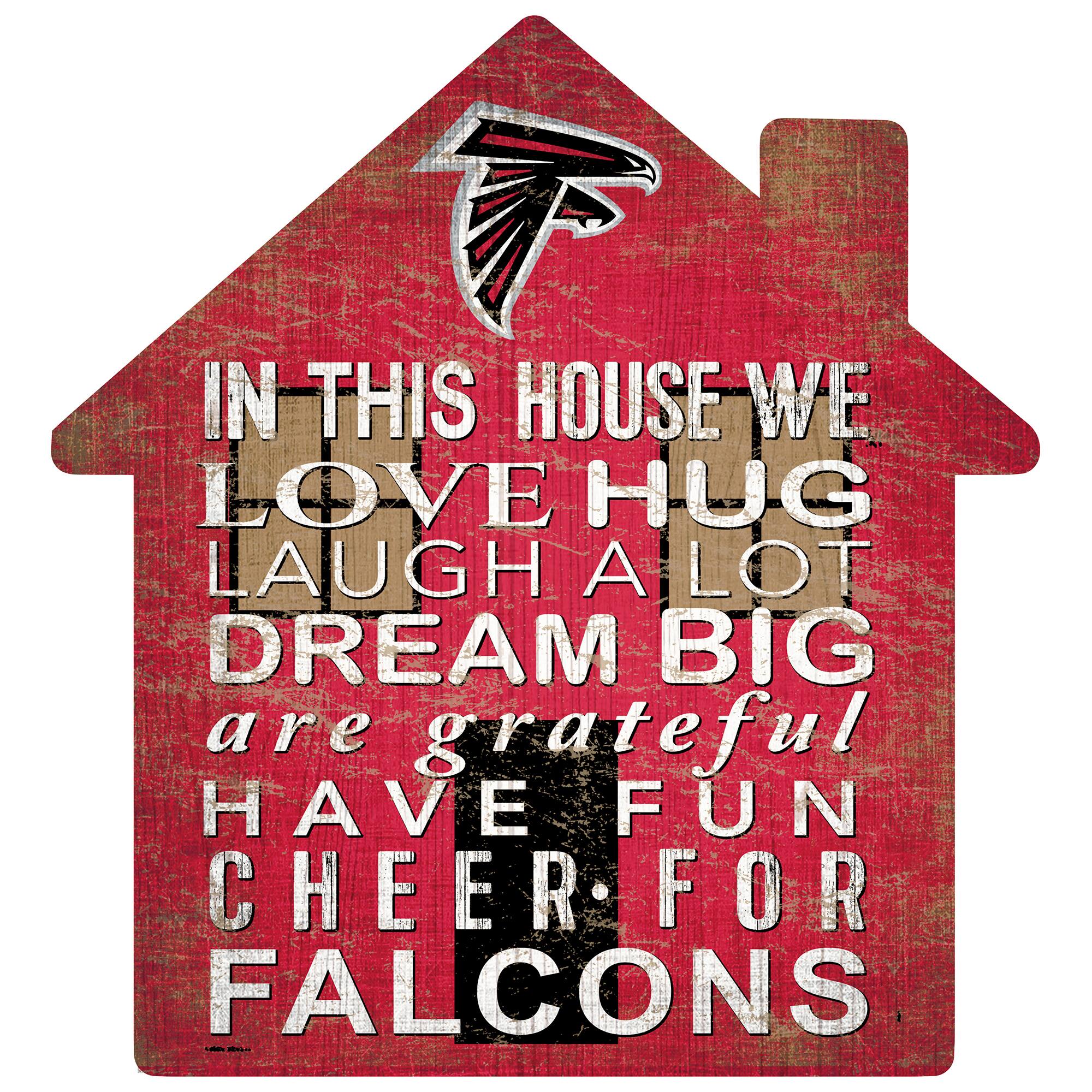 Atlanta Falcons 12'' Team House Sign