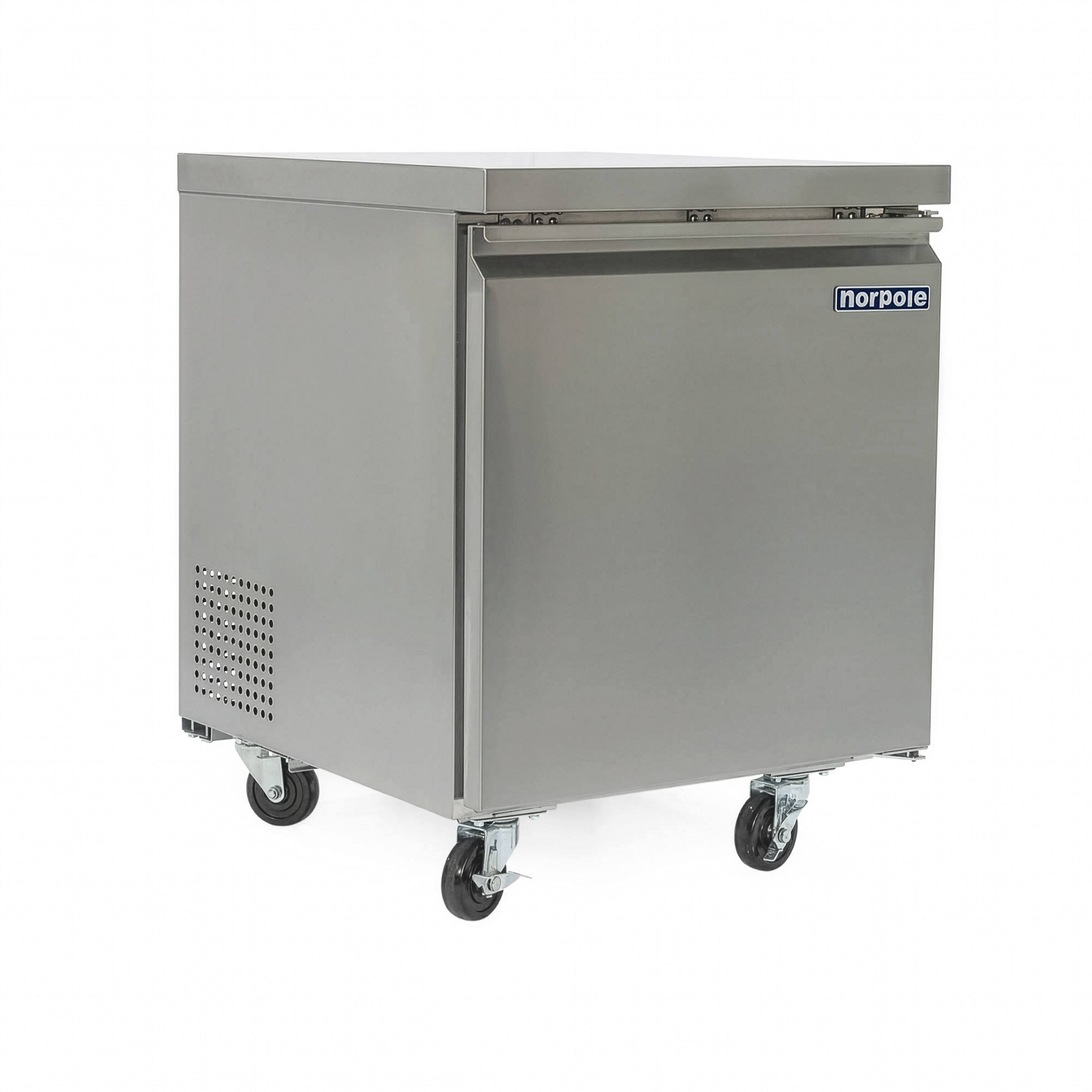 Alt View 5. Magic Chef - Commercial 6 cu. ft. Under Counter Upright Freezer in Stainless Steel - Stainless Steel.
