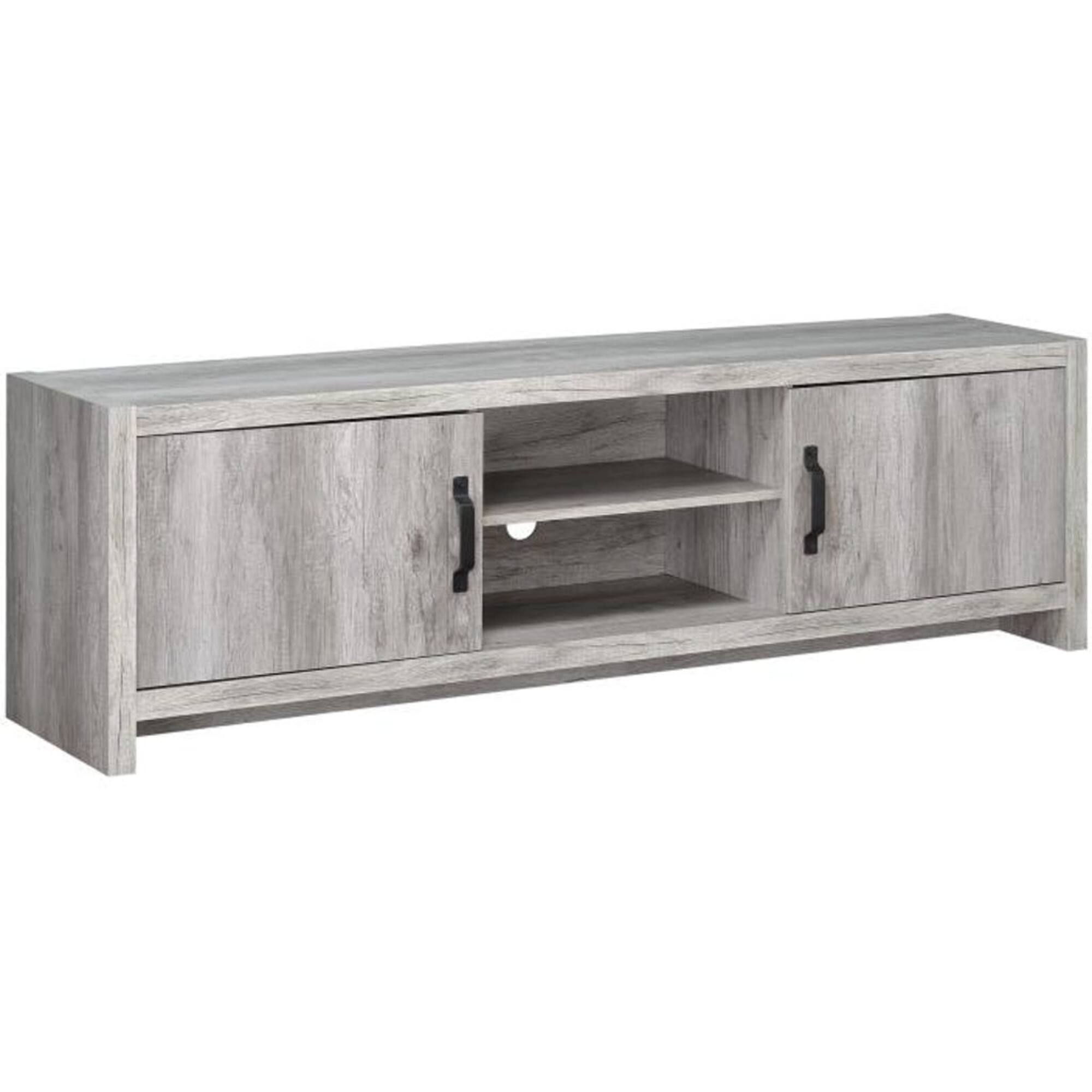 Alt View 1. Manhattan Lane - Marvelous driftwood tv console - Gray.